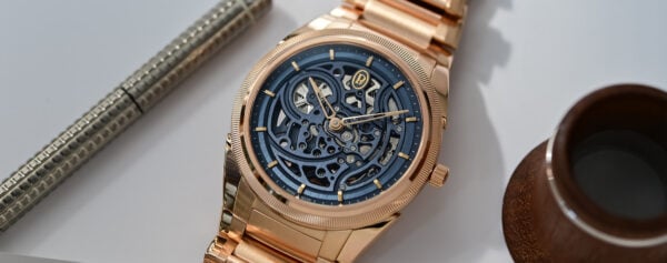 First Look – The new Parmigiani Fleurier Tonda PF Skeleton Rose Gold Milano Blue