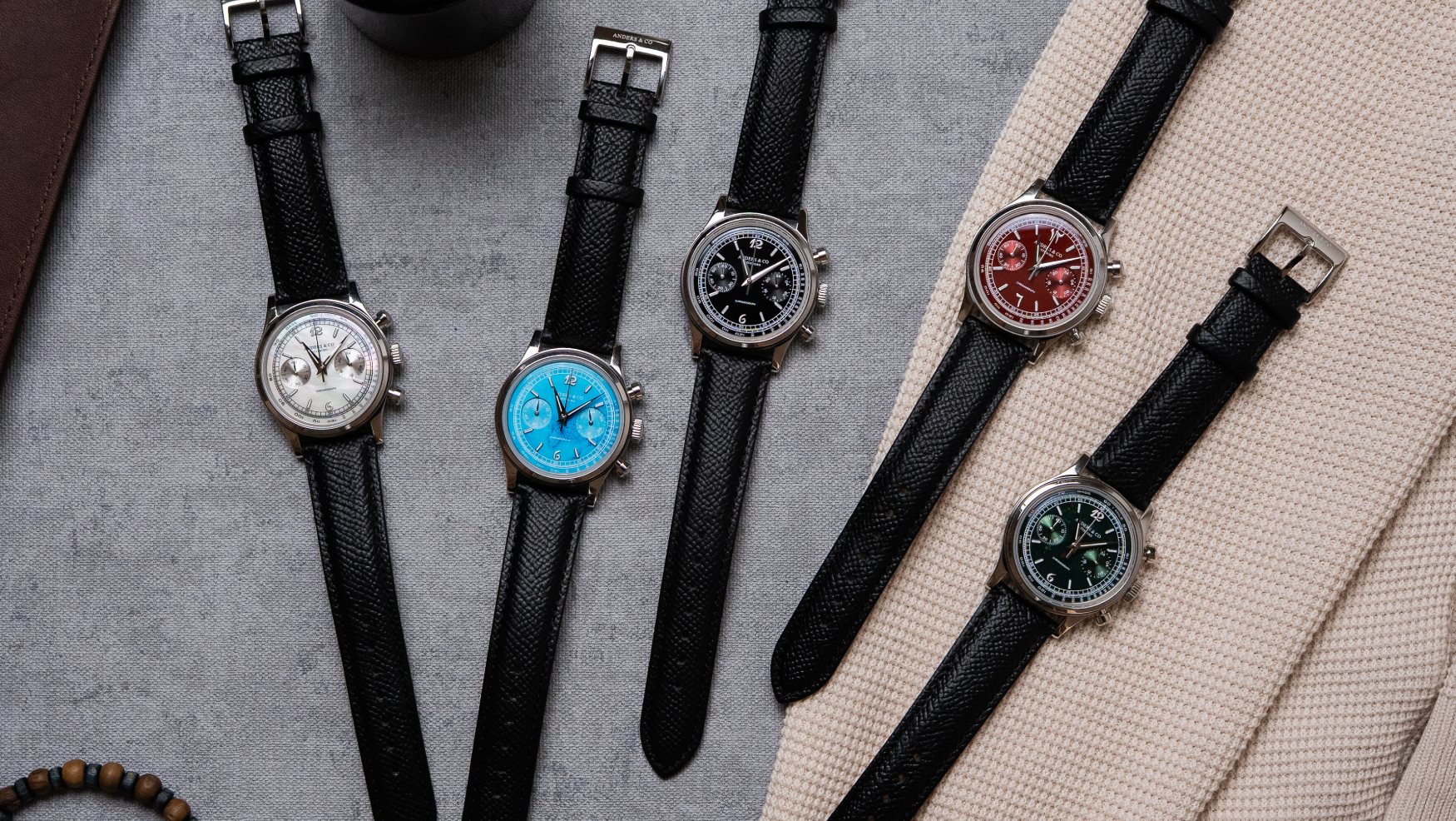 Anders & Co adds its signature stone dial to its chronograph