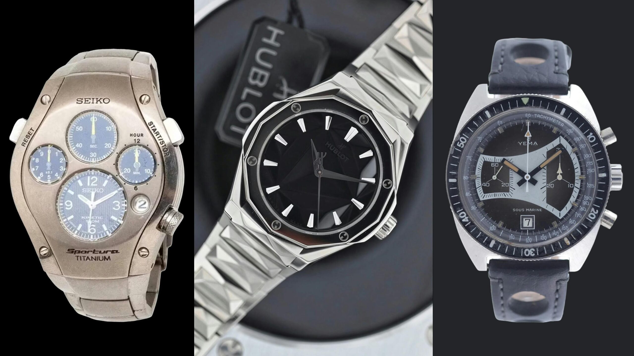 Bring a Loupe: A Seiko Sportura, A Breitling Tabarly Racing Mate, A Hublot Classic Fusion Orlinski, And More