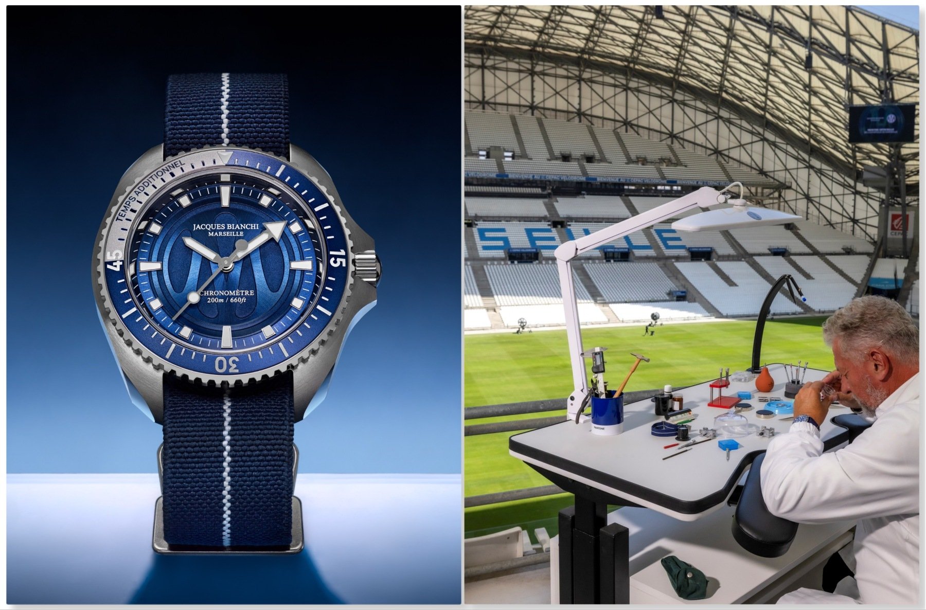 A Heavenly “Match” — The Olympique De Marseille × Jacques Bianchi Marseille JB200 Chronometer Limited Edition
