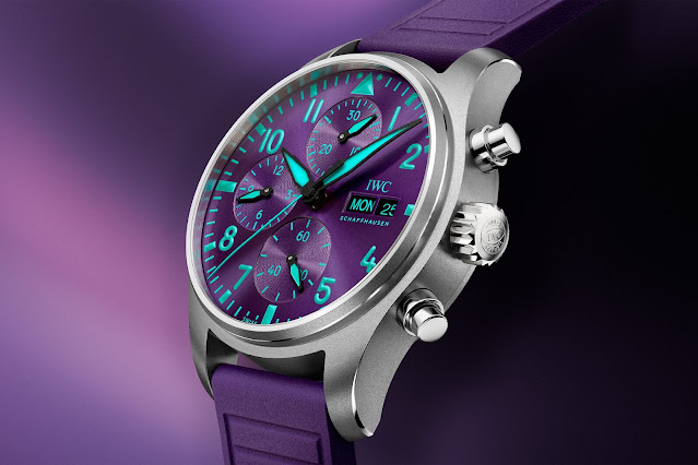 IWC Pilot’s Watch Chronograph 41 Mercedes-AMG Petronas in Purple
