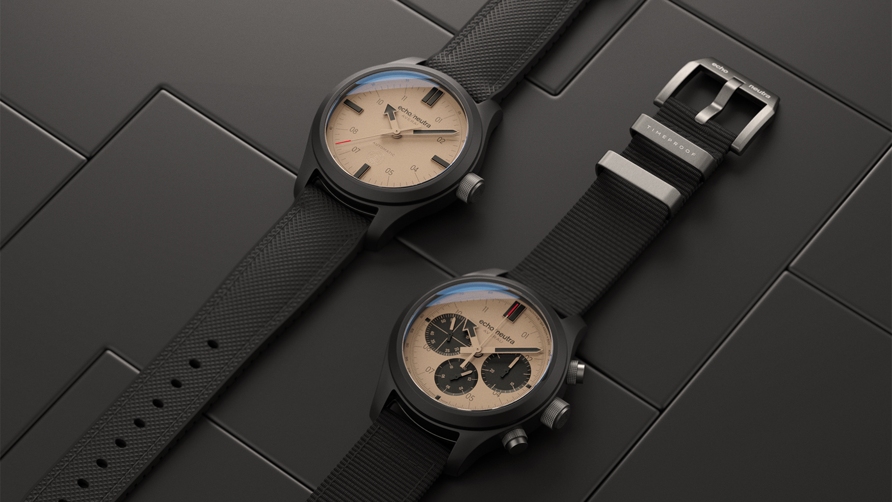 The echo/neutra Averau 42 Ceramic Sand Collection is built for the field, dressed for the dunes