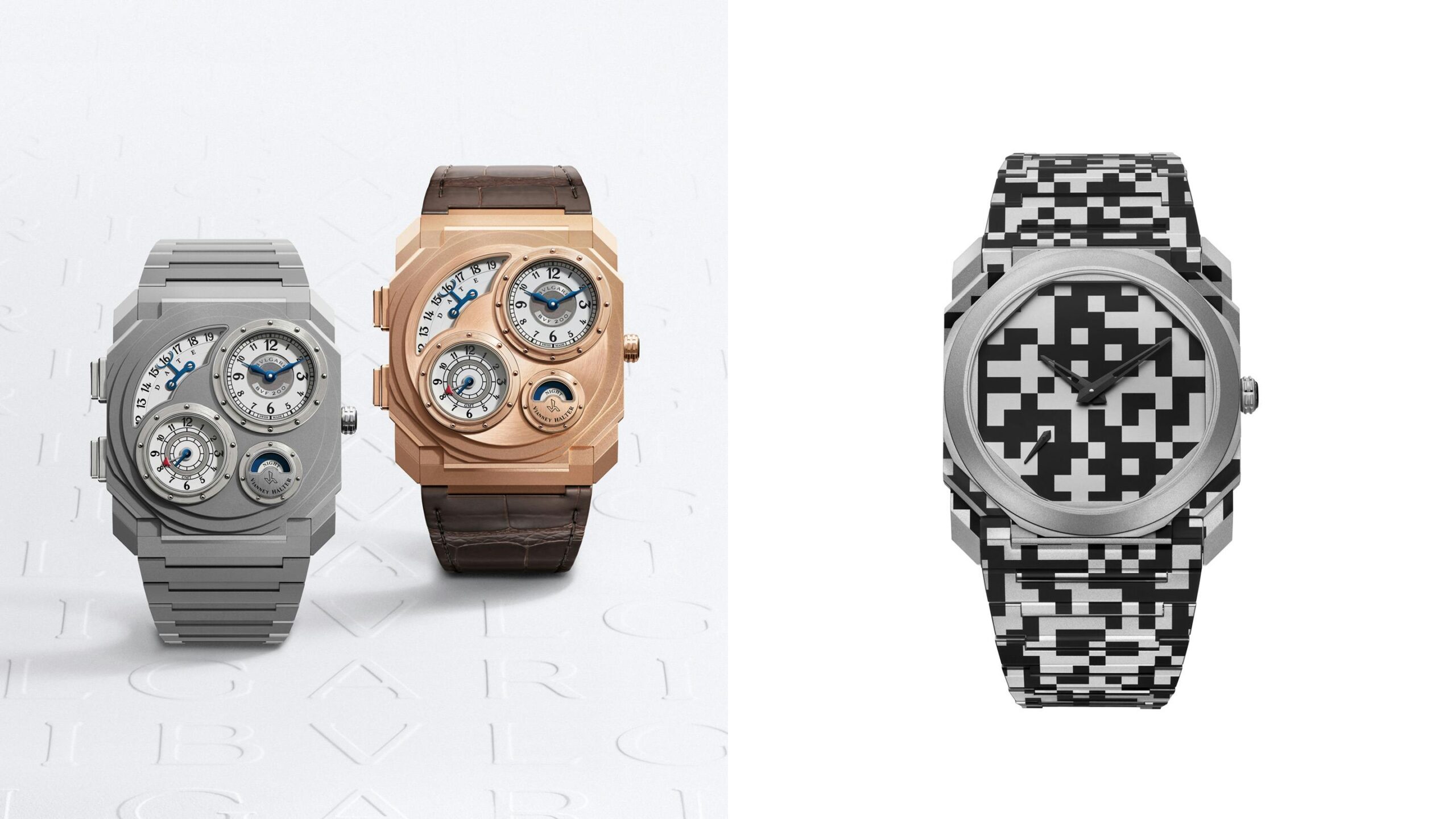 Introducing: Bulgari’s Unexpected Dual Time Octo Finissimo With Vianney Halter, Plus A “Dazzle” Camo Release