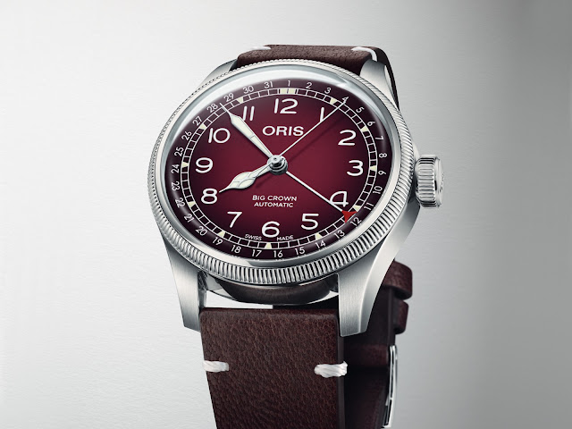 Oris x Cervo Volante dresses the Big Crown Pointer Date in autumnal burgundy