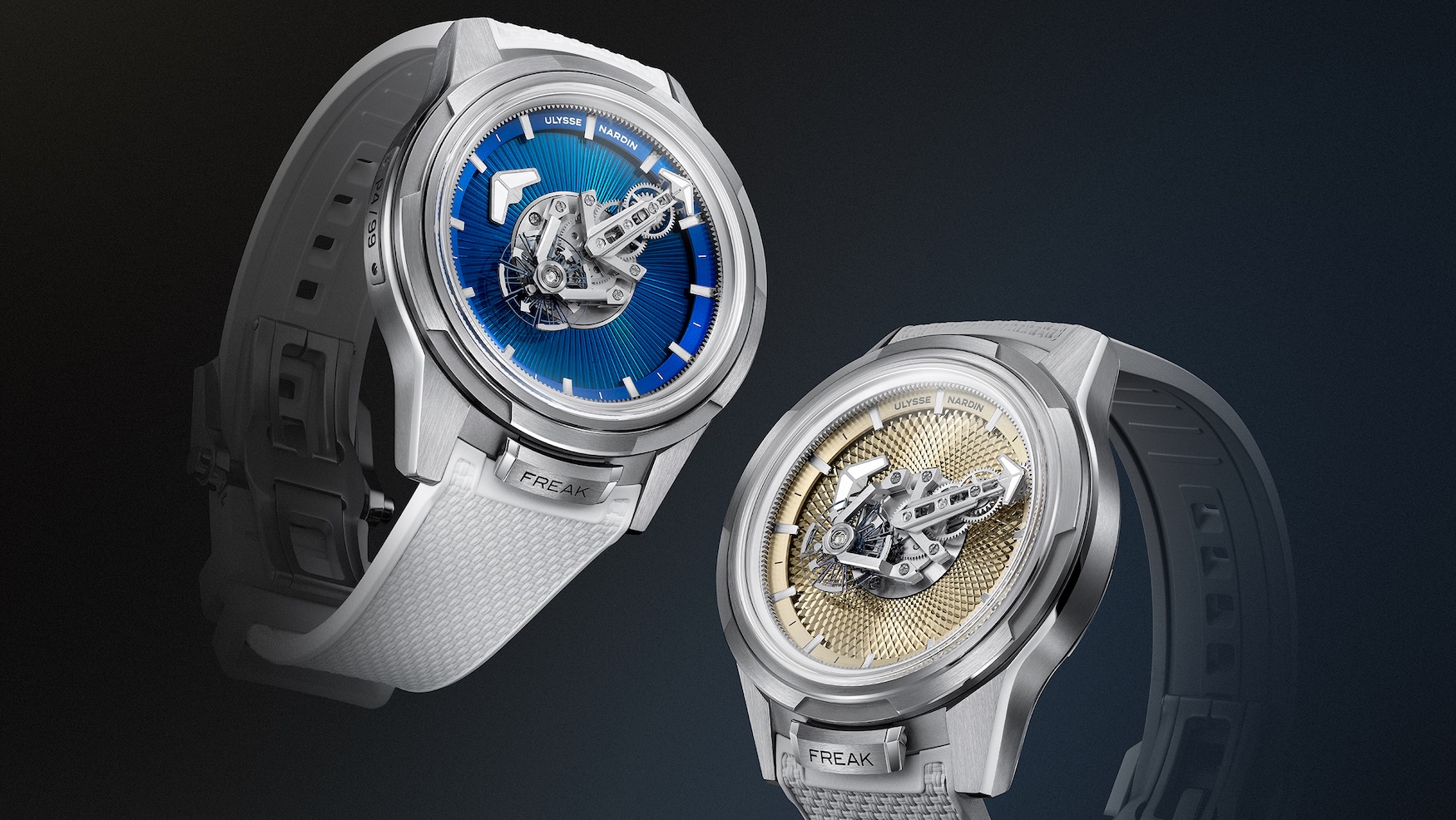 Ulysse Nardin gives the Freak [ONE] its first taste of decorative arts — in two very different flavours