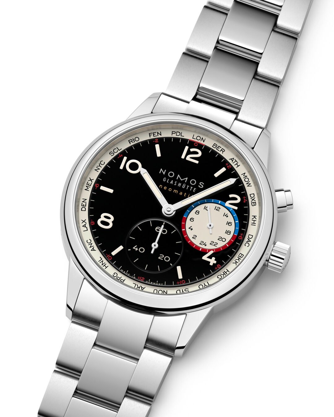 Make Sure To Wear Your Sunglasses At Night For The New Nomos Club Sport Neomatik Worldtimer Dark