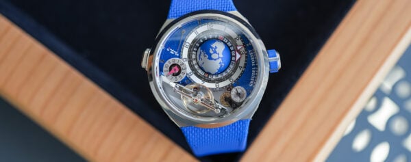 First Look – The New and More Compact Greubel Forsey GMT Balancier Convexe, in Blue