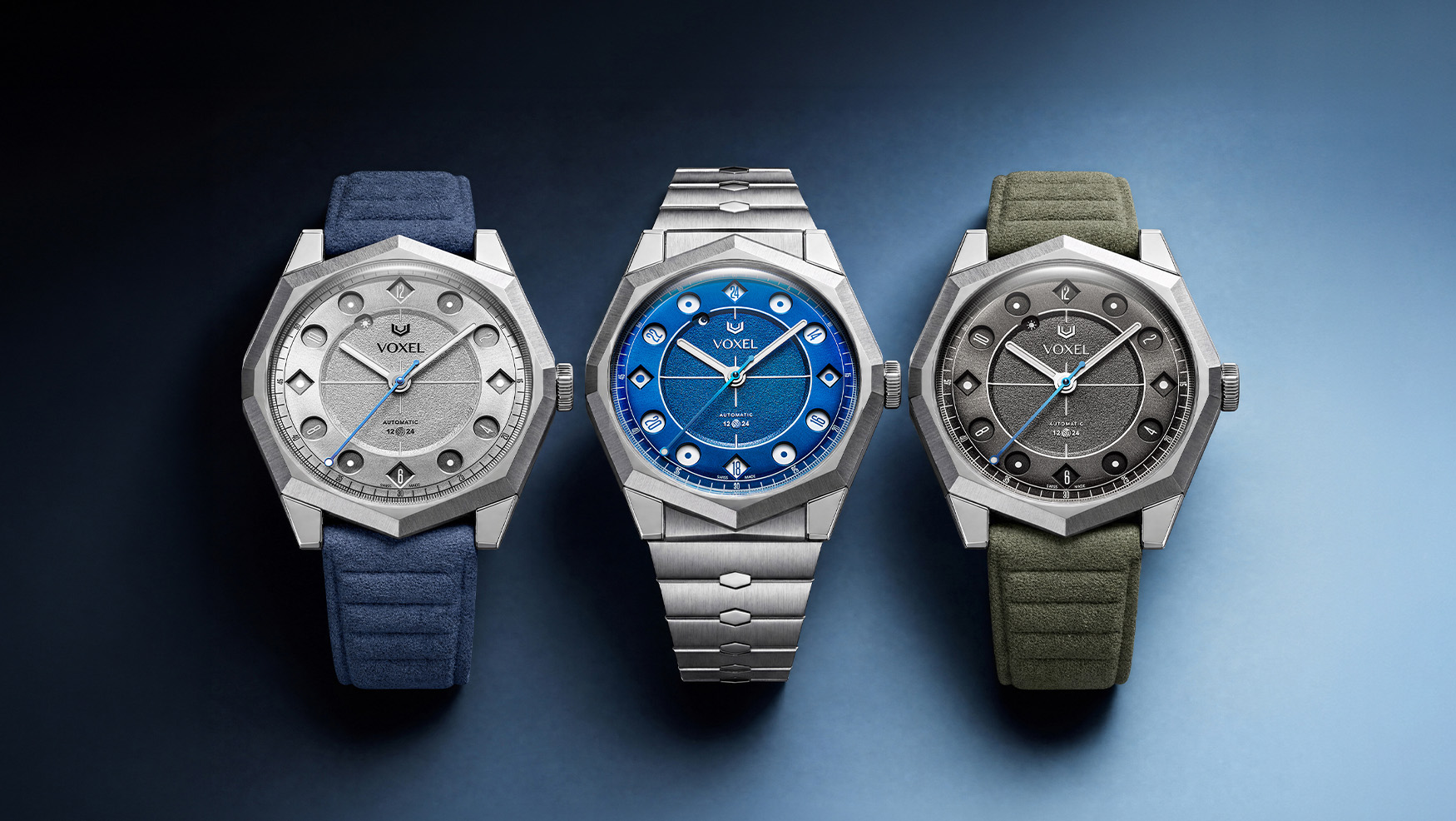 The VOXEL Meridion VX01-E brings digital timekeeping logic to a mechanical jumping hour
