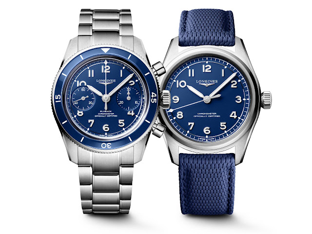 Longines Spirit Pilot and Spirit Pilot Flyback gain new blue versions