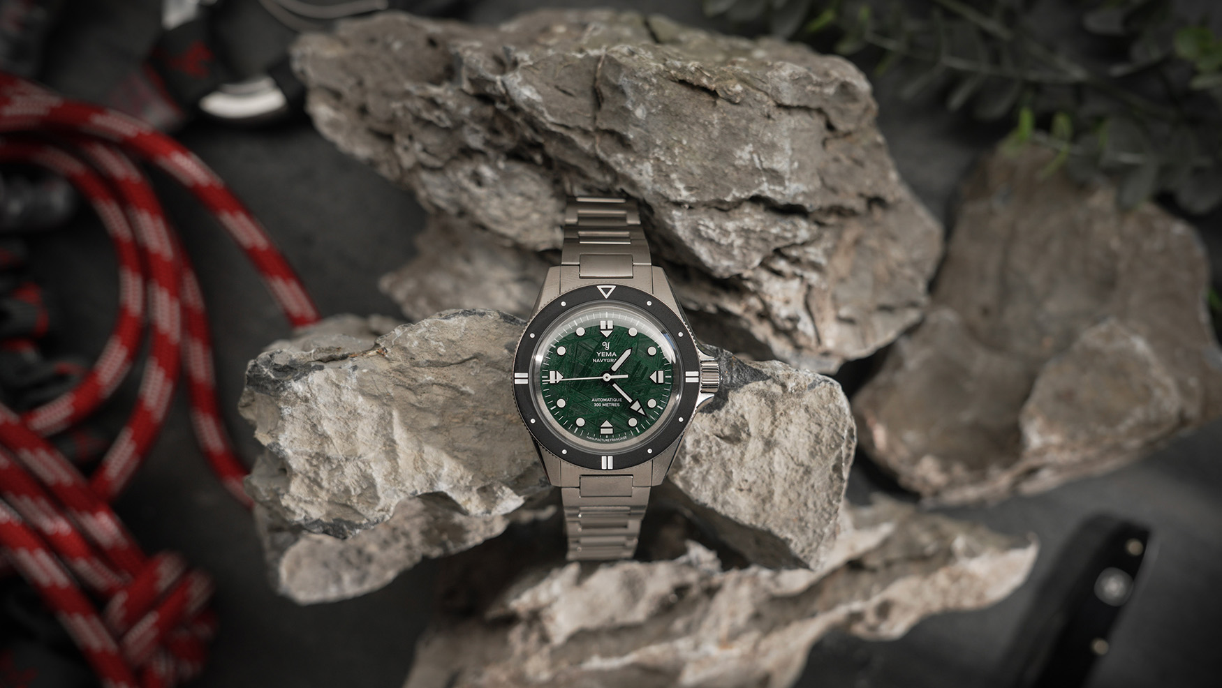 Yema gives the Navygraf a 4.5-billion-year-old meteorite dial