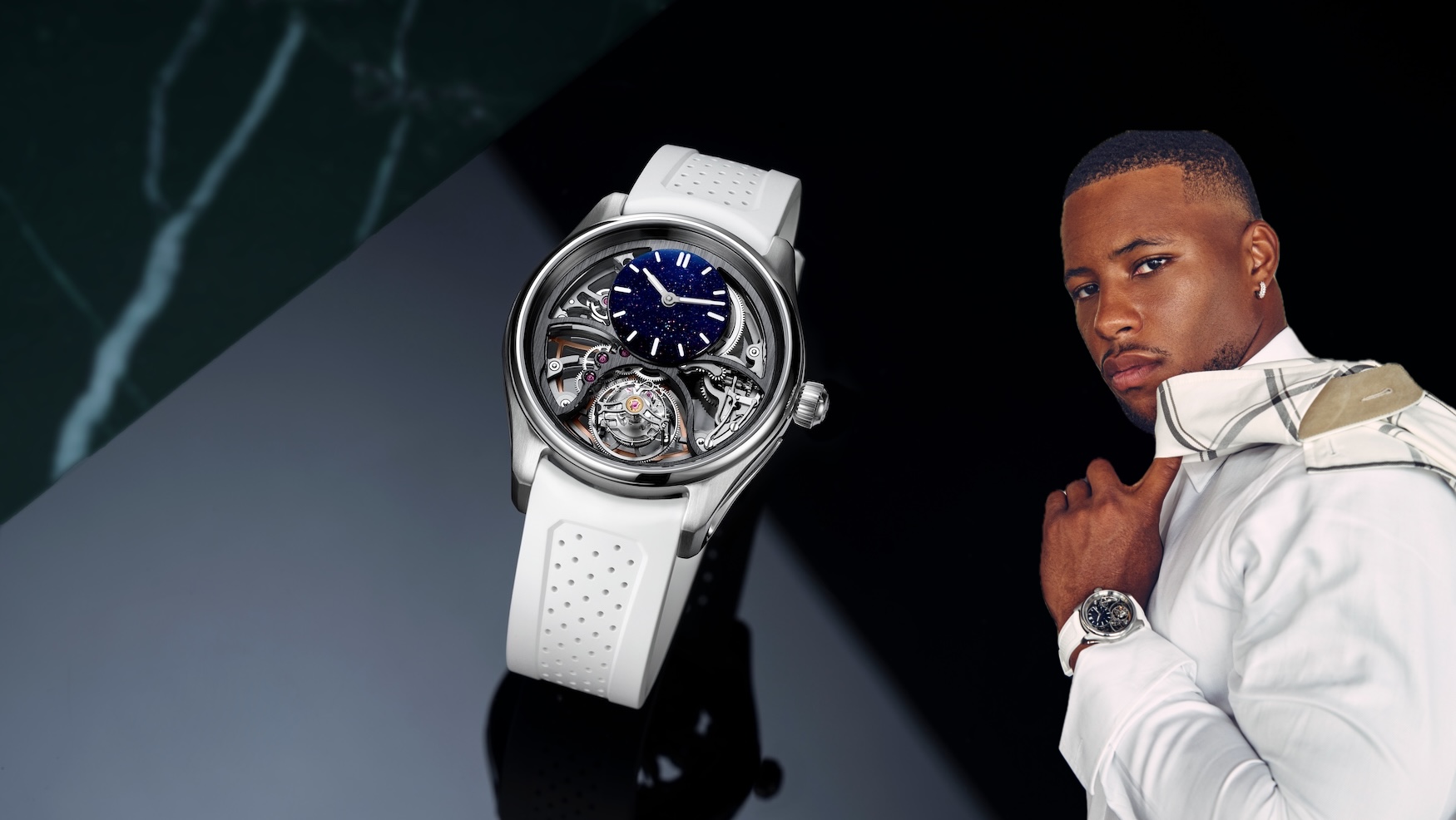 H. Moser & Cie. debuts its first limited edition with NFL superstar Saquon Barkley
