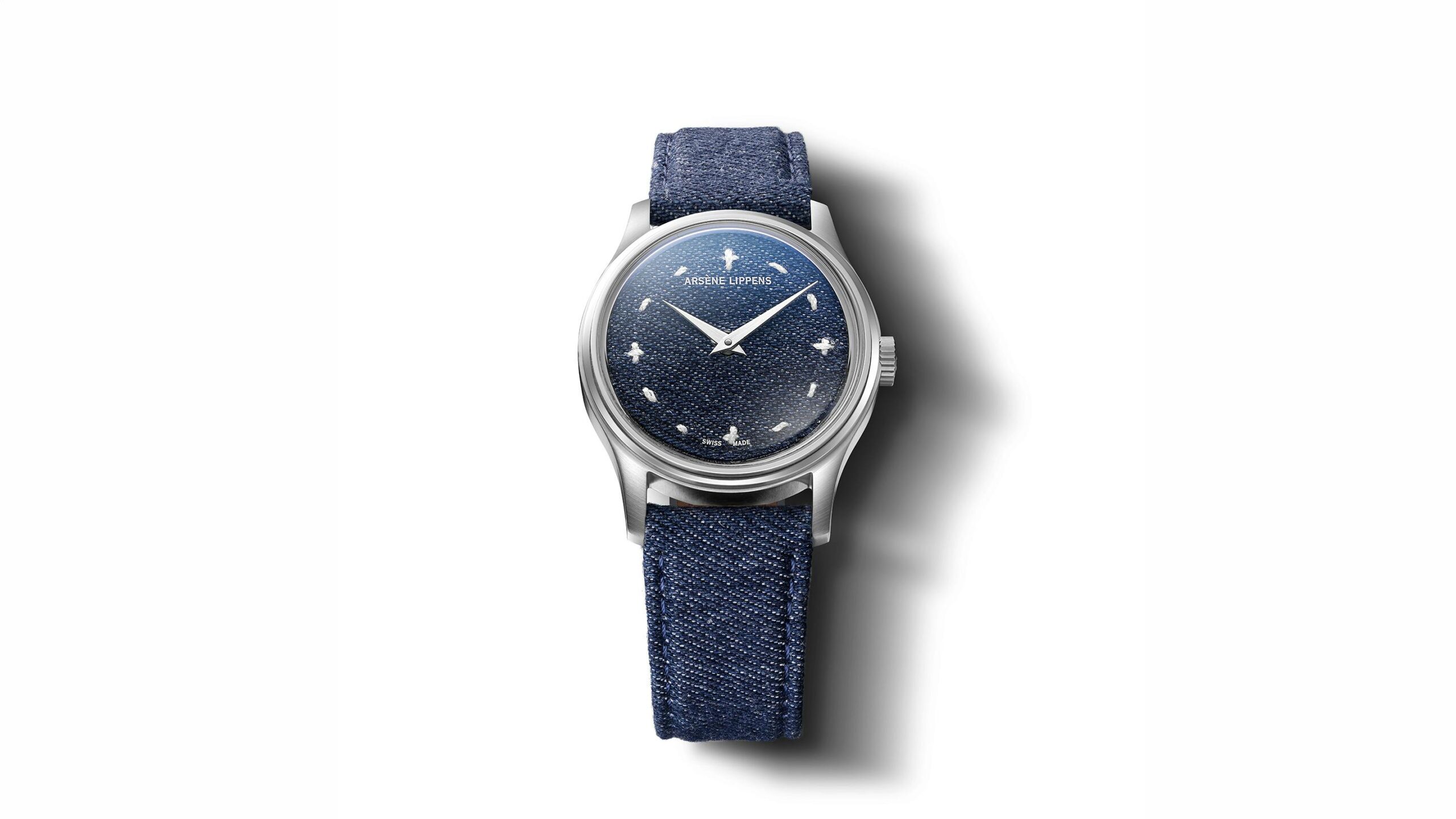 Introducing: Arsène Lippens Patches Up Dials With The Artigiano “Sashiko Denim”