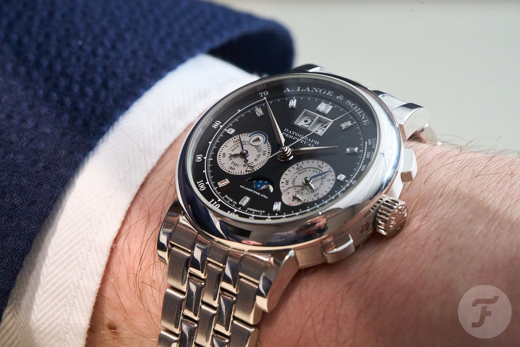Hands-On: A. Lange & Söhne Reinvents The Datograph Perpetual With A New Platinum Bracelet