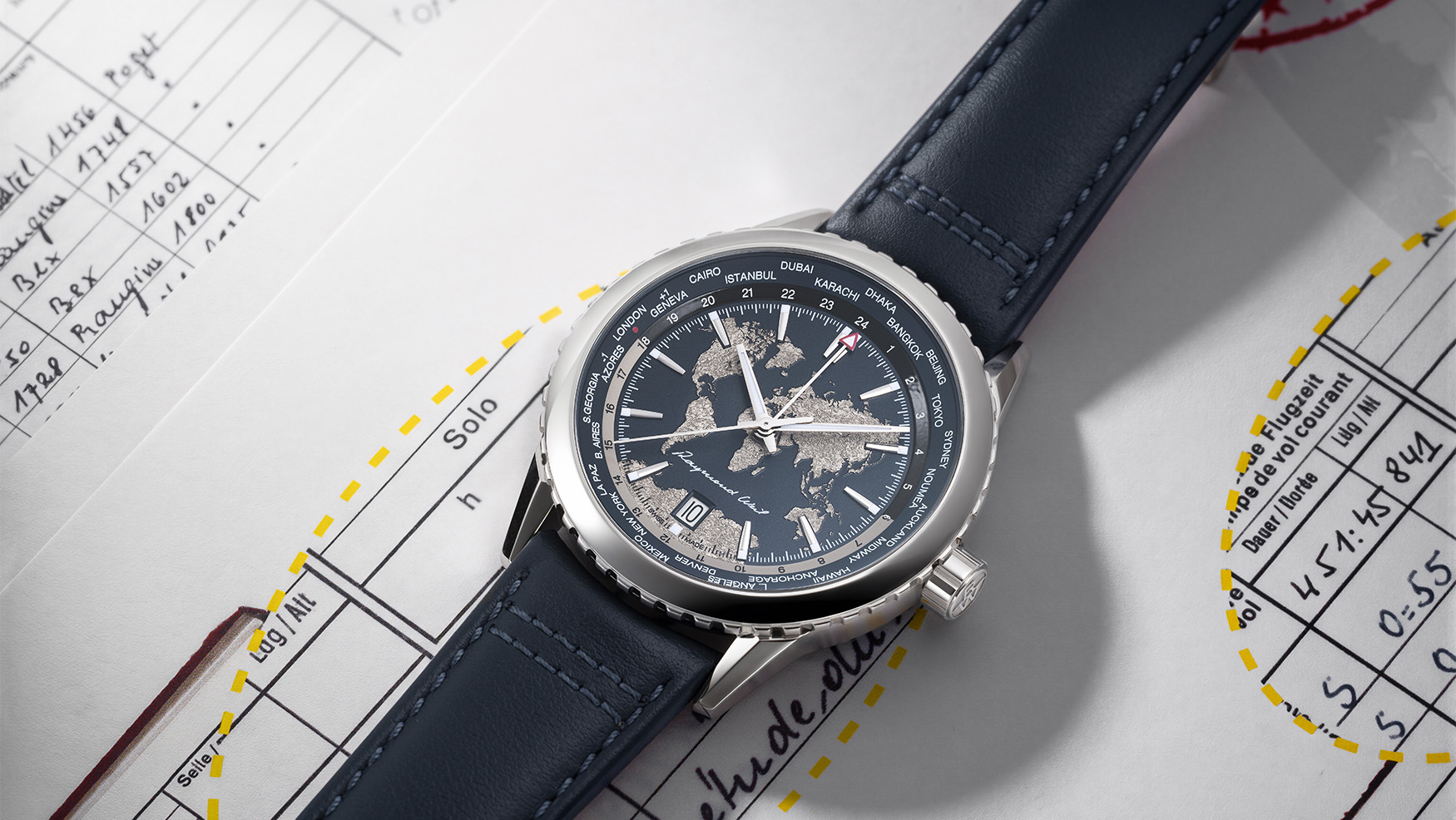 The new Raymond Weil Freelancer World-Traveller is a globe-trotting anniversary special