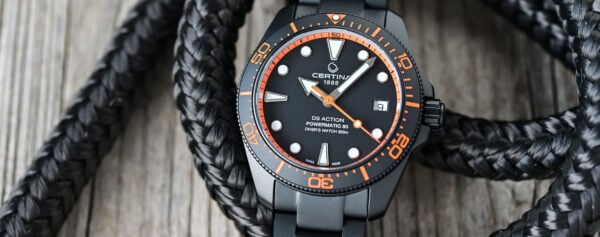 First Look – Certina Brings Fresh Coloured Accents to the DS Action Diver 38mm Black
