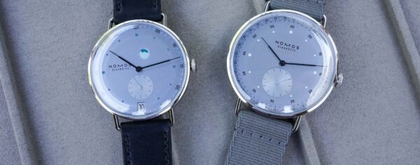 First Look – New Ice Blue Dials for the Nomos Metro Date Power Reserve and Neomatik 41 Update, Plus a Movement Upgrade