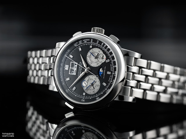 A. Lange & Söhne Datograph Perpetual, a platinum edition with baguette-cut diamonds