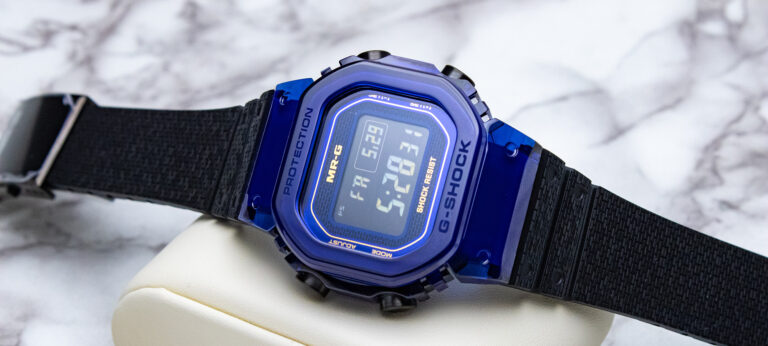 Hands-On Debut: The Limited-Edition Casio G-Shock MR-G MRGD5000 Watch Renders A Classic Shape In Sapphire